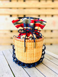 The Circolo M: Navy Camo – handwoven by The Manca Studio
