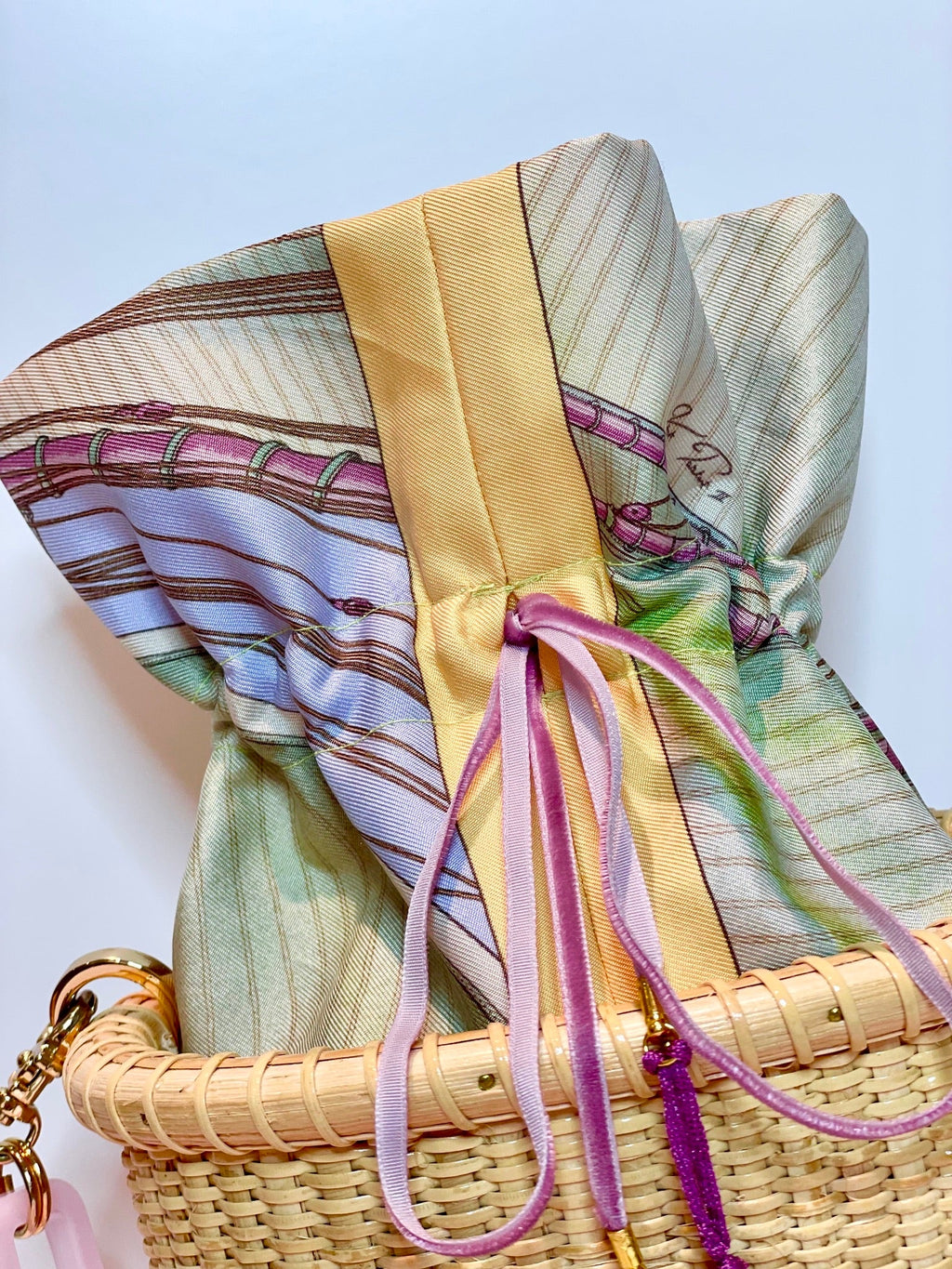 The Hermès M Bag: Pastel Rigging – handwoven by The Manca Studio