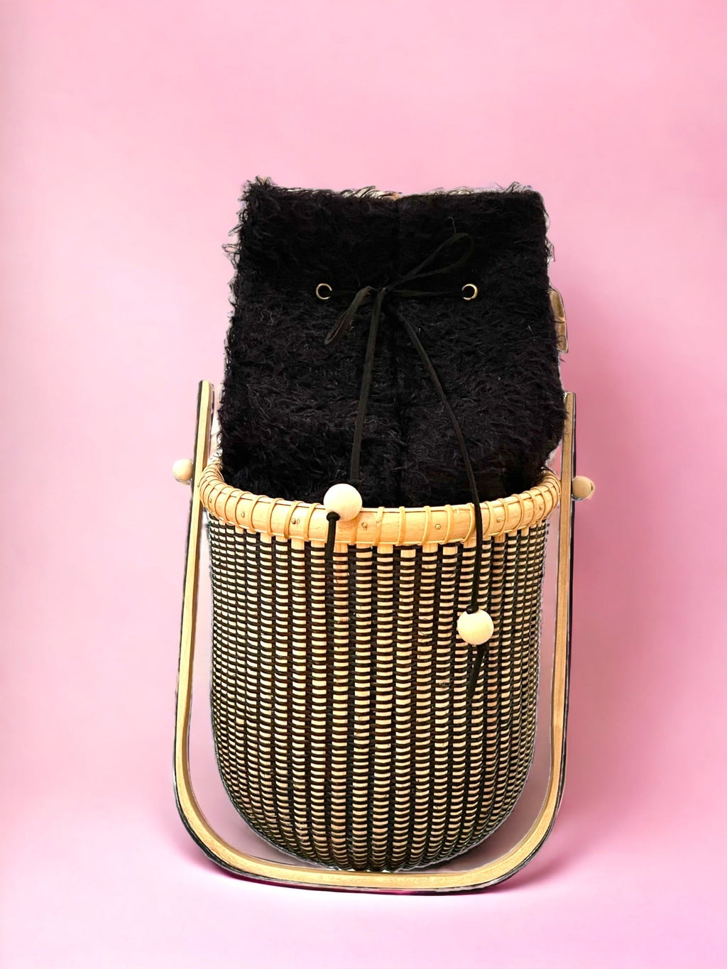 The Mohair M: Black Sand – handwoven by The Manca Studio