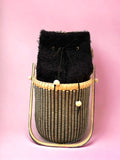 The Mohair M: Black Sand – handwoven by The Manca Studio